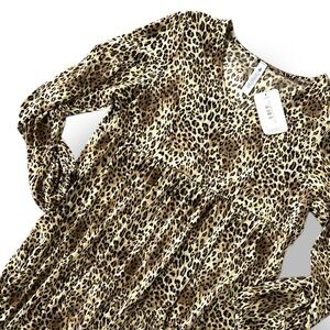 NWT - Leopard Print Long Sleeve Dress